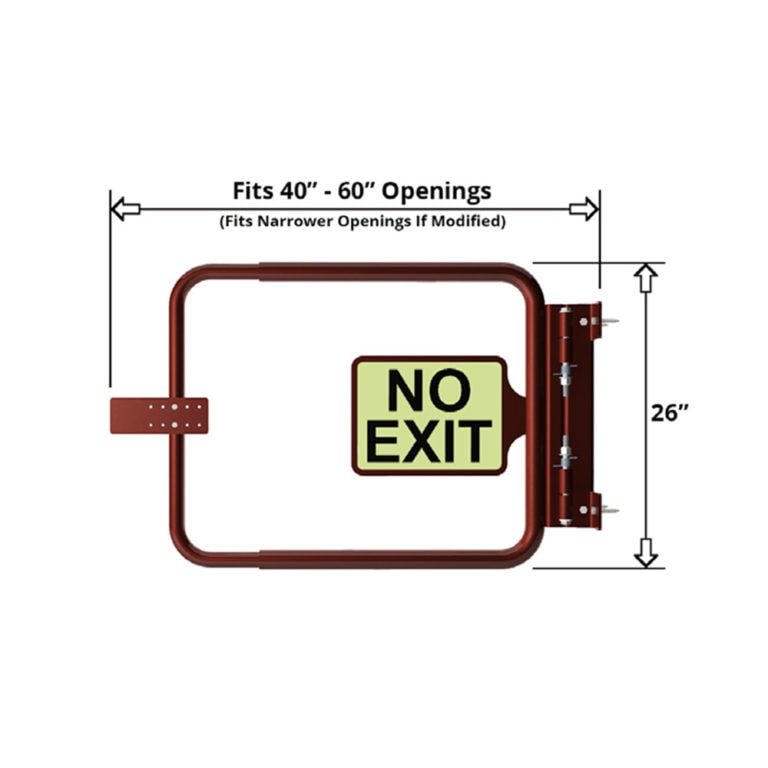 Model 100 Single Gate Egress Gate SafeTNose